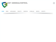 Tablet Screenshot of generalcontrol.it